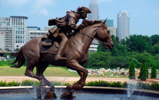 Captain James Jack Statue in Charlotte, NC Mecklenburg County